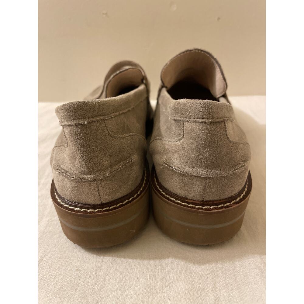 Anne‎ Klein Women's Size 8.5 Everly Lug Sole Penny Loafers Shoes Grey - Picture 4 of 8